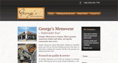 Desktop Screenshot of georgesmenswear.com